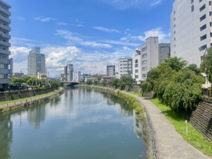 宇都宮駅付近の川